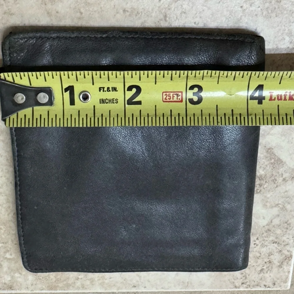 Vintage Neil Martin Gray Soft Leather Bifold Men’s Wallet Korea RARE
